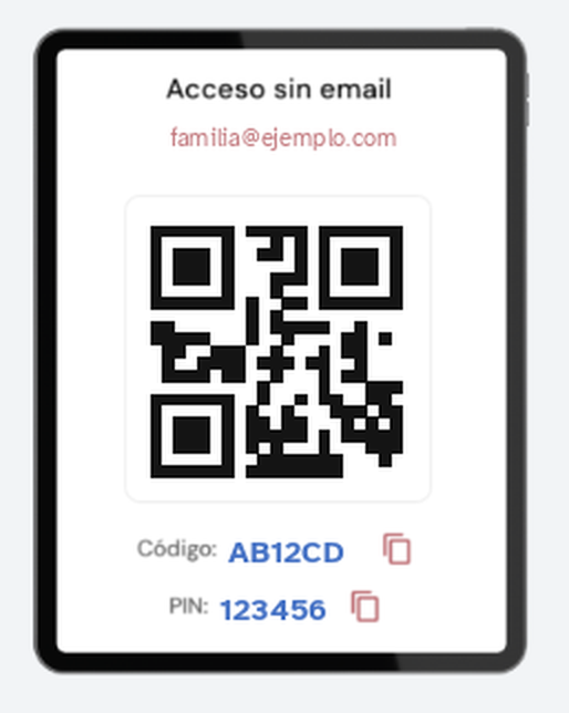 Acceso con QR y PIN